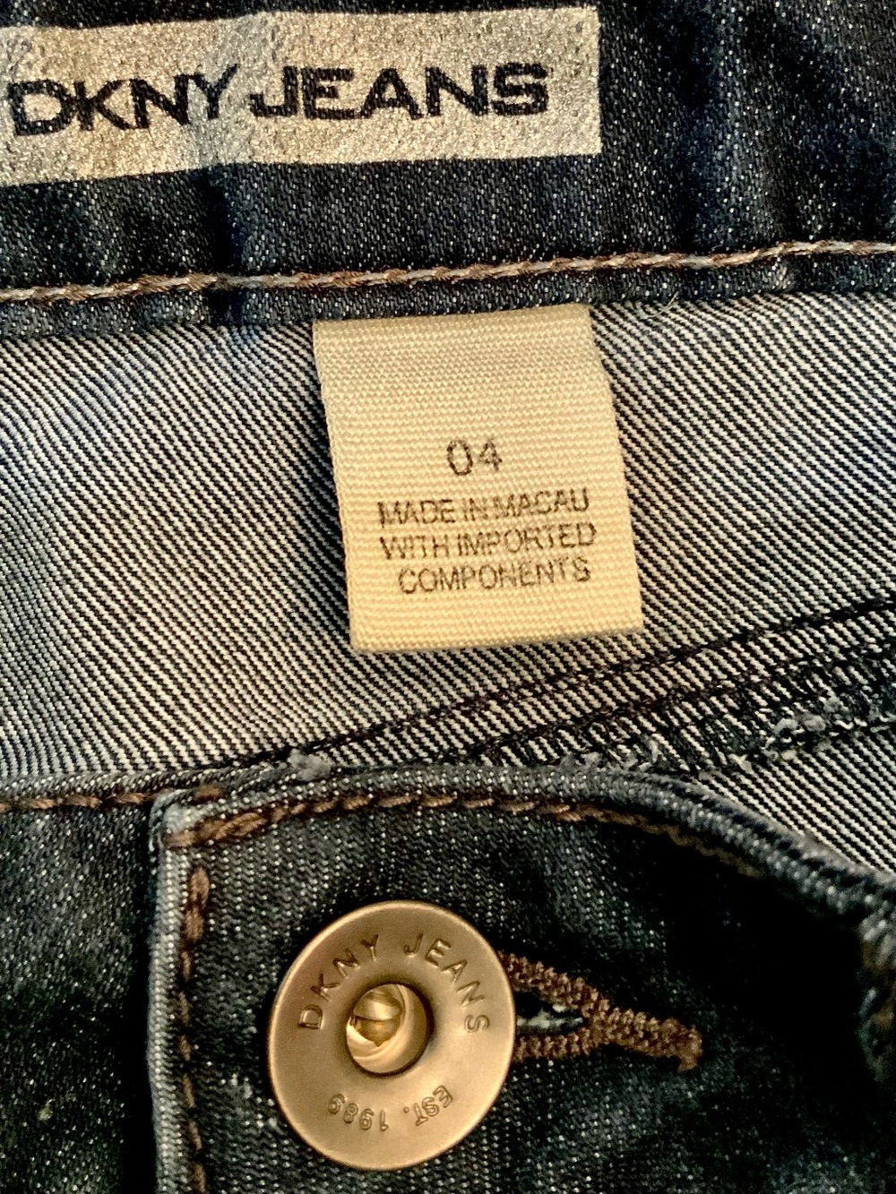 DKNY Dark Wash Soho Boot Cut Jeans - Picture 6 of 8